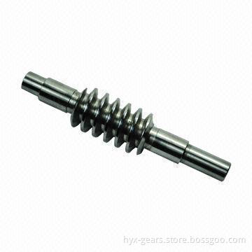 Metal Worm Shaft, Customized Designs Accepted with Single Thread Worm